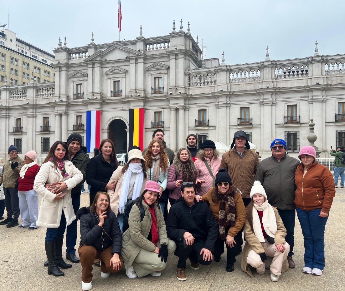 Grupo iTrip no Palácio de La Moneda, Santiago